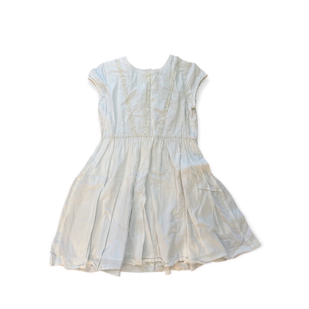 Olive Juice White Ruffle Dress
